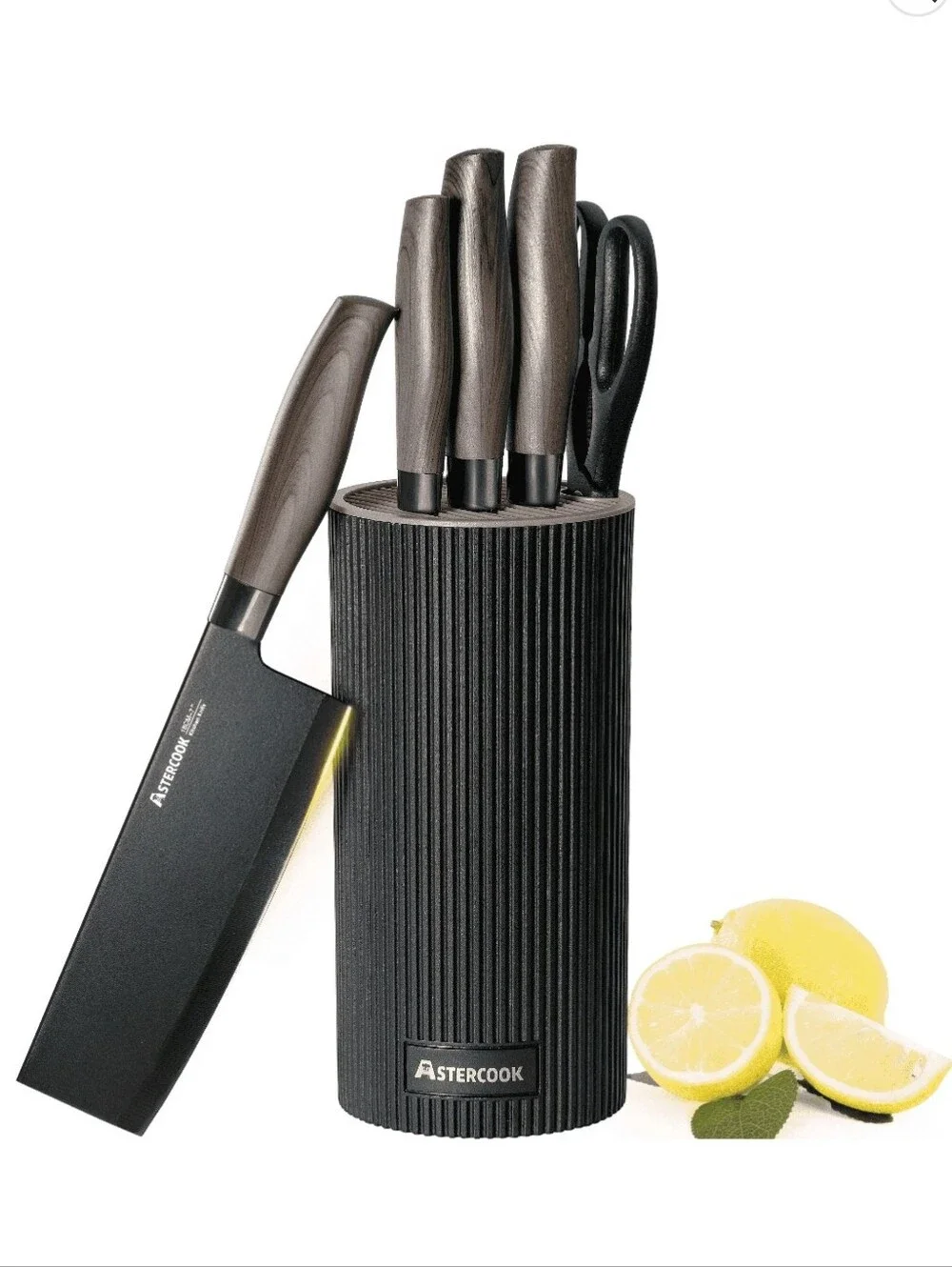 Astercook 6-Piece Knife Block Set